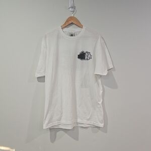 Retro 90's Cross Colours Yadig Post Hip Hop Nation White Graphic T-Shirt **Rare*